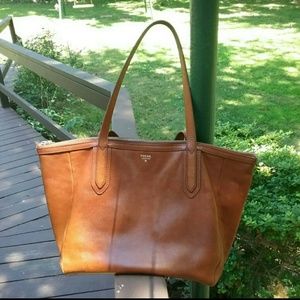 Fossil Sydney Camel Tote